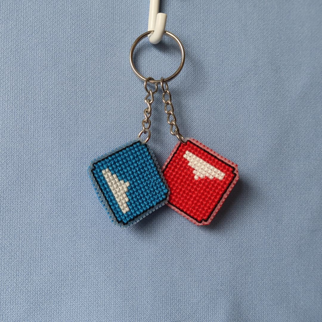 Beat Saber Cube Keychains