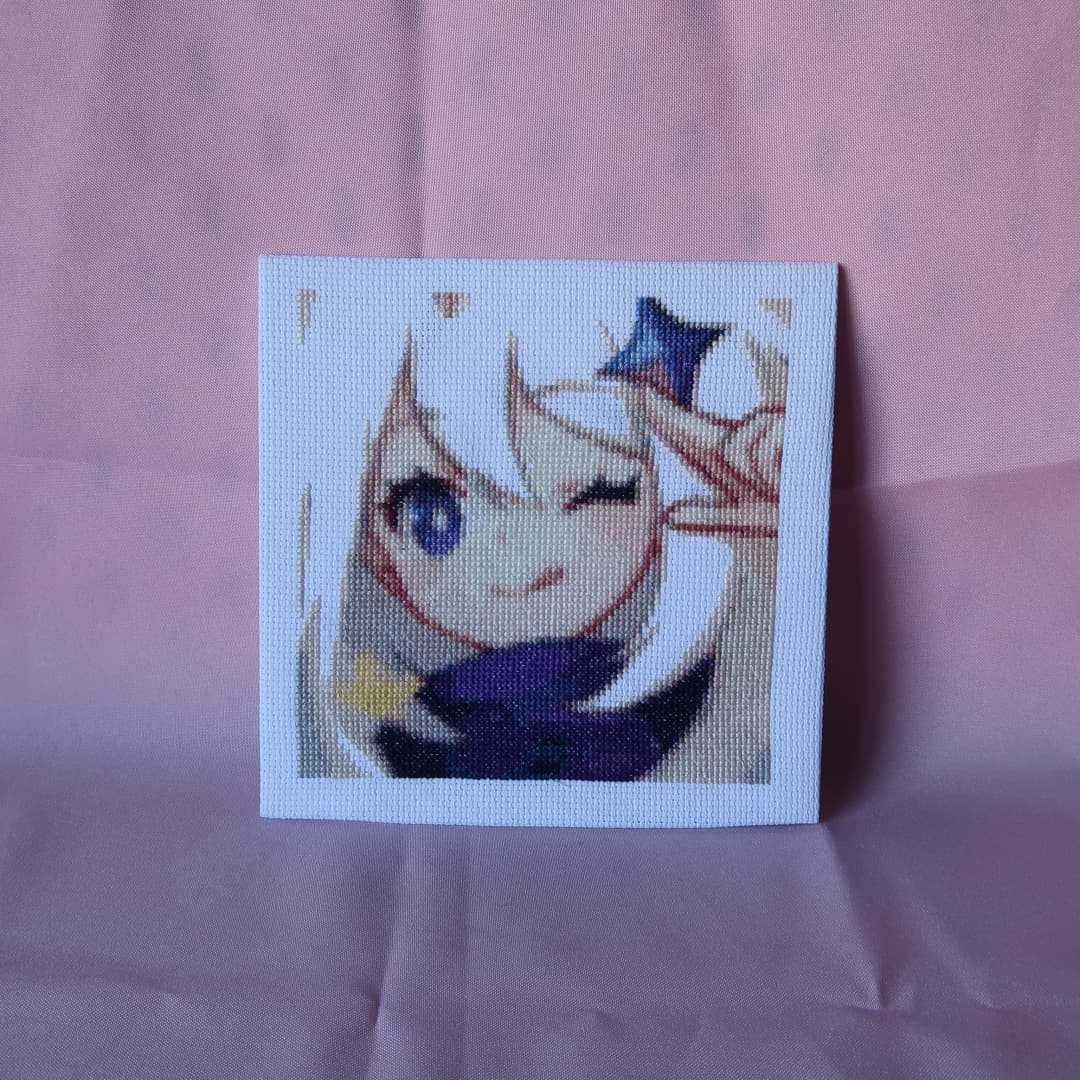 Genshin Impact Frameable Cross-stitch