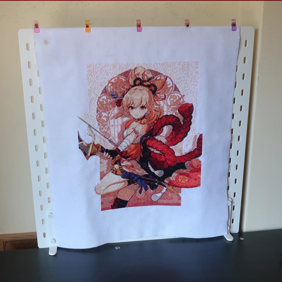 Genshin Impact Frameable Cross-stitch