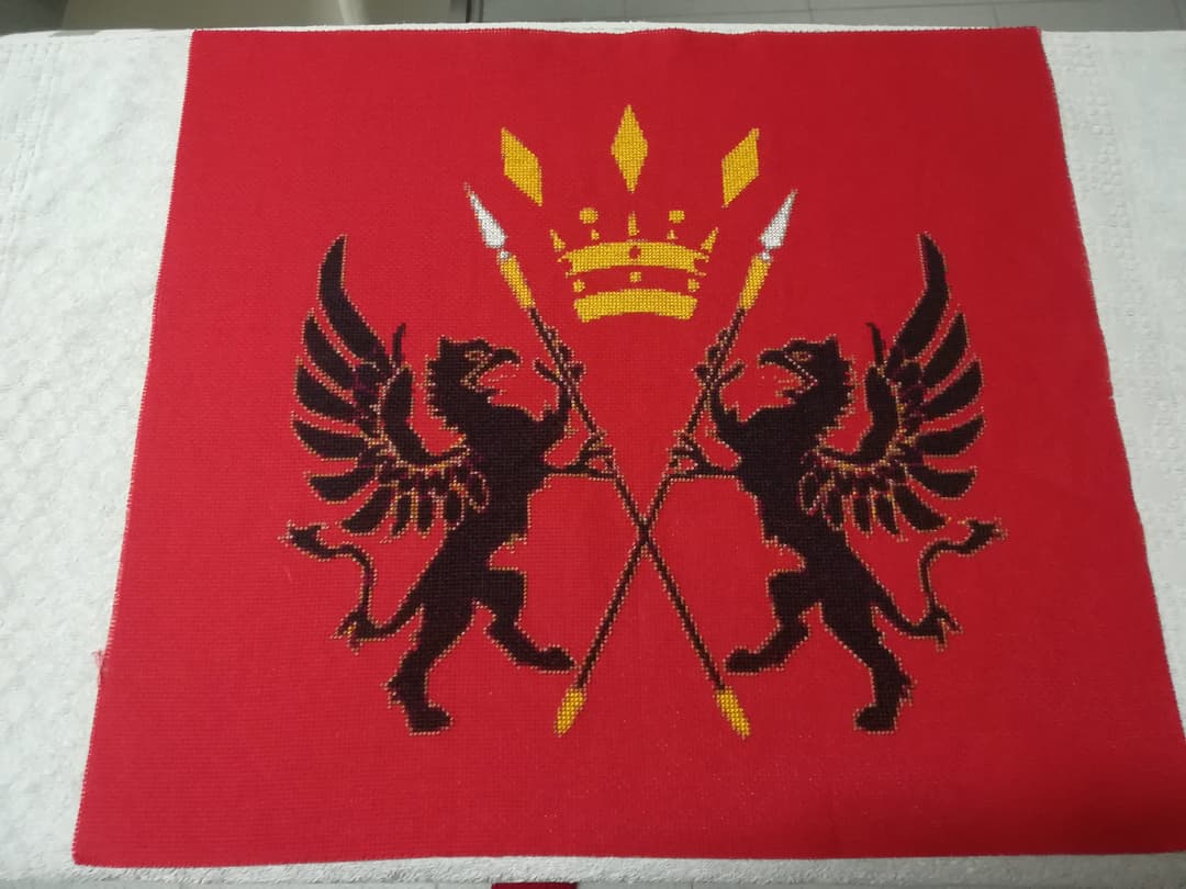 San d’Oria Flag cross-stitch